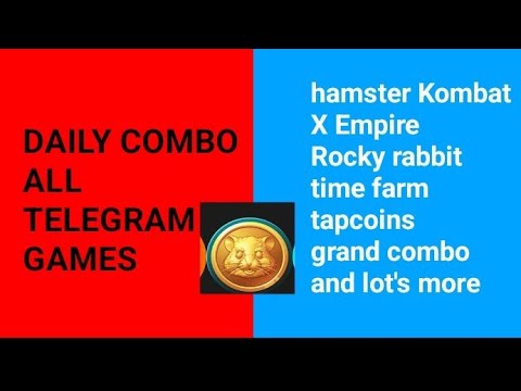 daily combo for hamster Kombat, x Empire, rocky rabbit, tapcoins, and all the others AUGUST 31 2024