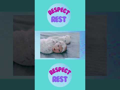 Take a moment to respect rest and care for you!