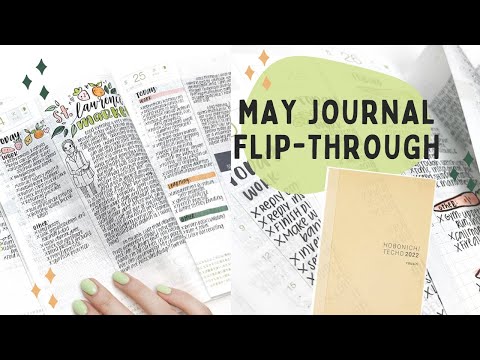 May Planner Spreads Flip-Through | 2022 Hobonichi Cousin Planner