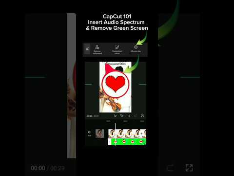 Capcut 101: Insert Audio Spectrum & Remove Green Screen #capcut #capcutedit #capcuttutorial