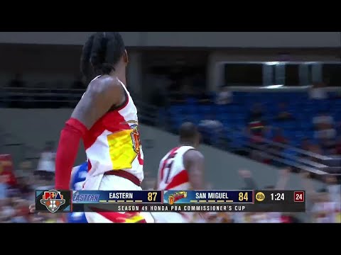 CJay Perez TIES THE GAME in 4Q for San Miguel vs. Eastern 😳 | PBA SEASON 49 COMMISSIONER’S CUP