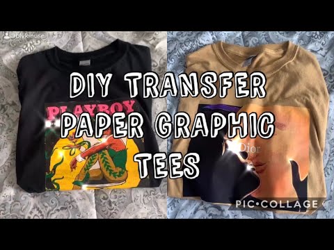 DIY TRANSFER PAPER GRAPHIC TEES *RESULTS AND PICS AT THE END* | Idara