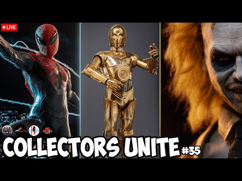 Collectors Unite #35 HOT TOYS C3PO RELEASED | SPIDER-MAN 2 Superior Suit | Sideshow 1/6 Beetlejuice