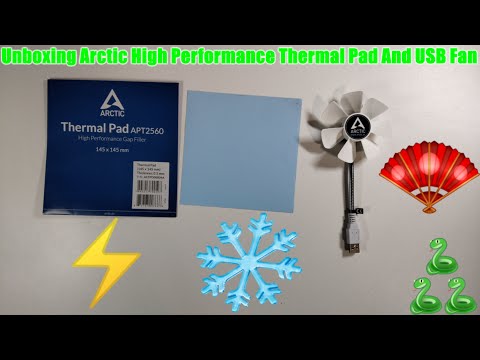 Unboxing Arctic High Performance Thermal Pad And USB Fan