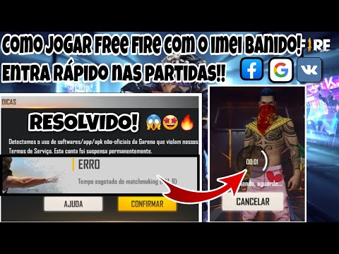 Saiu! Volte a jogar free fire com imei banido, sem clonador (Entrando rápido nas partidas)Atualizado