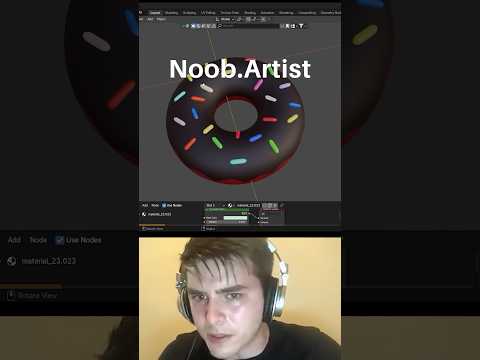Noob vs Pro artist: randomize texture #blendertutorial #blender #blendercommunity #blender3d #b3d