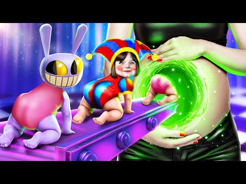 Vampire is pregnant with The Amazing Digital Circus babies 🤡🤰 Pregnancy Hacks and Gadgets