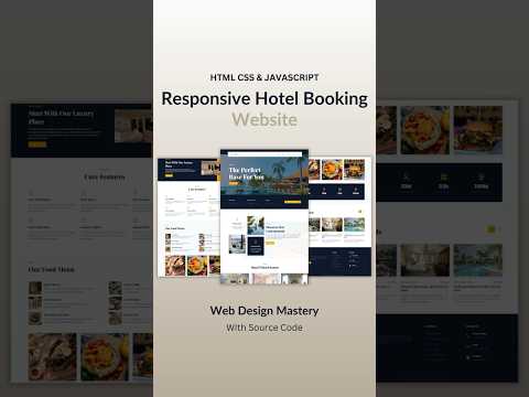 Hotel Booking Website Using HTML CSS And JavaScript  #webdevelop #webdesign #htmlcsstutorial