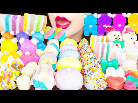 【ASMR】PASTEL DESSERTS🌸 MUKBANG 먹방 食べる音 EATING SOUNDS NO TALKING