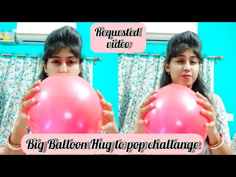 Requested video*Big Balloon Hug to pop Challange* #Nipa'sdailyvlog#viral #balloonvedio#funnyvideo