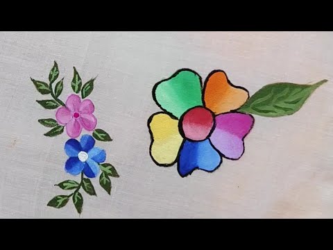 Kolam | Acrylic Flower | Fabric paint| mugglu | #shorts #Art