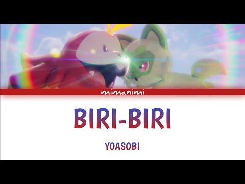 YOASOBI  - Biri Biri (English Version) Lyrics Video | Pokémon Scarlet and Violet’s Theme