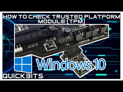 How To | Check Trusted Platform Module (TPM) |  Windows 10