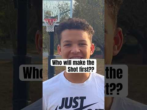 Who Will Make The Shot First?? #shorts #basketball #viralvideo