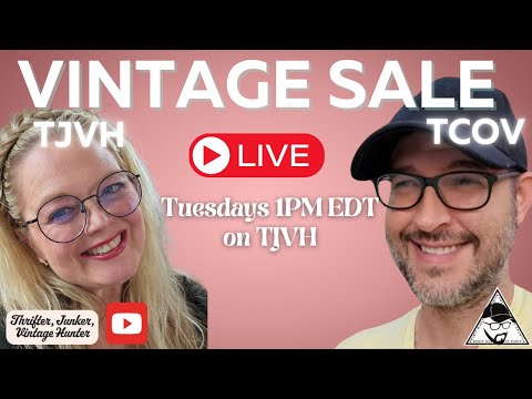 Live Vintage Sale Tuesday! Thrifter Junker Vintage Hunter & The Cult Of Vintage