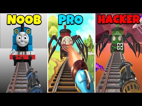 NOOB vs PRO vs HACKER - Spider Train | Choo Choo Charles