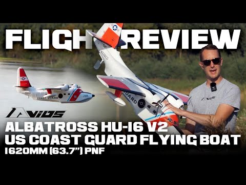 Avios (PNF) Albatross HU-16 V2 US Coast Guard Flying Boat 1620mm (63.7") - Flight Review