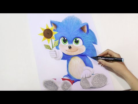 Drawing Baby Sonic (Sonic The Hedgehog 2020)