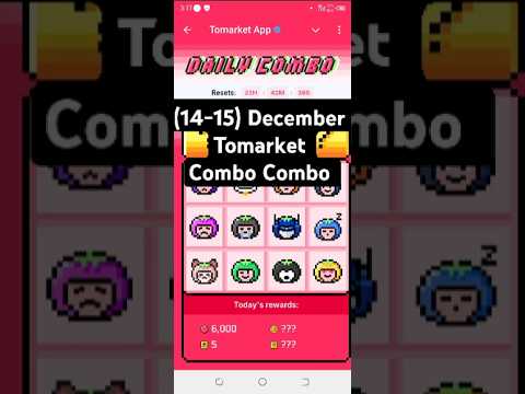 Tomarket daily combo today 🍅| Tomarket 14 December daily combo 🗓️ | Tomarket combo