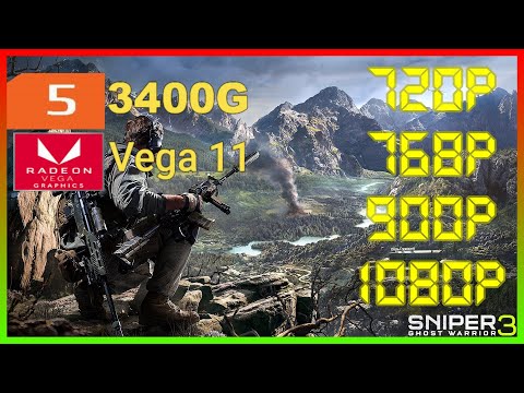 Sniper Ghost Warrior 3 | Ryzen 5 3400G Vega 11 2x8 (2666MHz) 16GB RAM