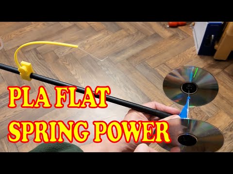 PLA Flat Spring powered car