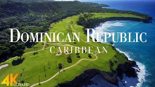 FLYING OVER DOMINICAN REPUBLIC (4K UHD) - Relaxing Music Along With Beautiful Nature Videos - 4k