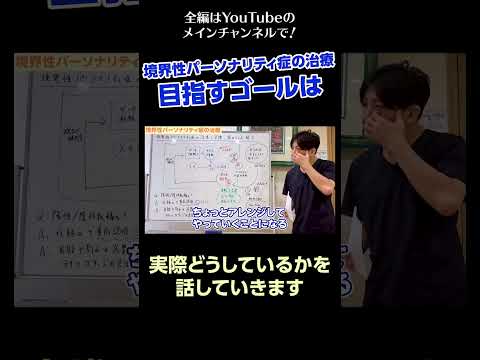 [1]境界性パーソナリティ症の治療〜目指すゴールは／実際どうしてるかを話します