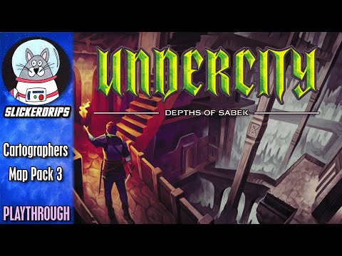 Cartographers: Map Pack 3 – Undercity: Depths of Sabek | Solo Playthrough