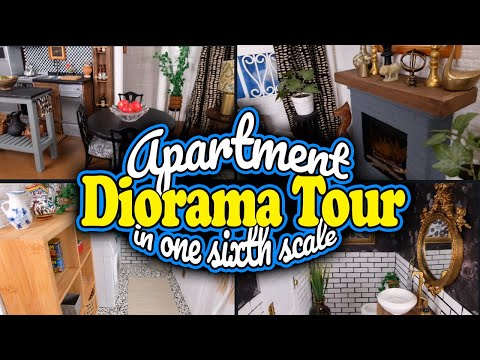 Barbie Doll Best in Black APARTMENT CONDO Diorama TOUR