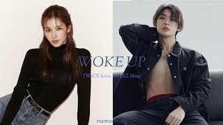 ⌇AI COVER⌇ TWICE Sana, ATEEZ Mingi - "WOKE UP" (org. XG)