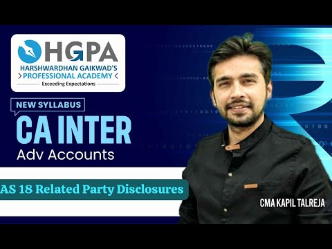 AS 18 I Related Party Disclosures I CA INTER