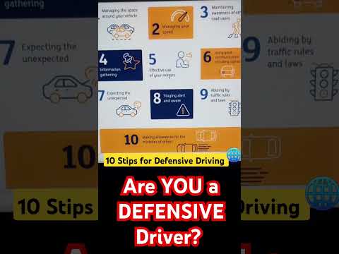 Defensive Driving 10 Tips #areyouadefensivedriver #saudiaramco #saudivision2030 #safetyfirst #safety