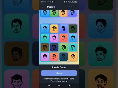 03 October- Major Puzzle Durov Solved Today#play2earngame #airdrop#major #puzzle