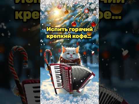 🌞☕🍰Самого доброго зимнего утра!🌞Благословенного дня!🎄Красивая музыкальная открытка 💗