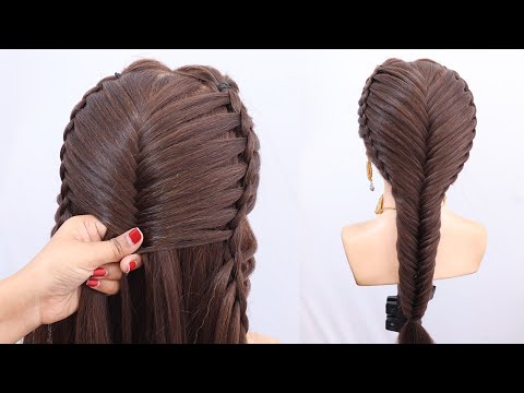 Simple & stylish ponytail hairstyle for long hair | new hairstyle for wedding | ladies hair style