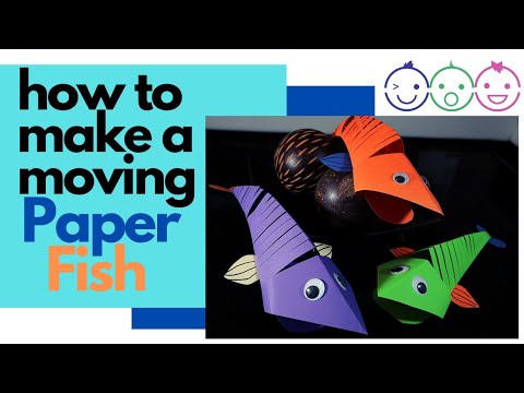 Amazing Paper Fish Easy Craft | How to Make Moving Paper Fish |1 min Arts and Craft Ideas