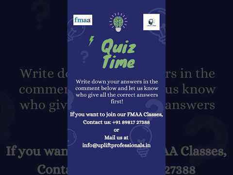 #quiztime #FMAA #managementaccounting #BCOM #managerialskills #professionaldevelopment #upliftpro