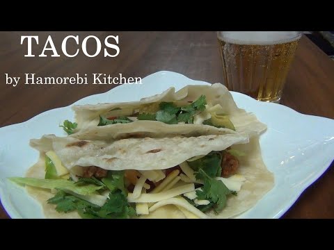 SUB）タコスの作り方 // How to make Tacos　#タコス　#レシピ　#トルティーヤ