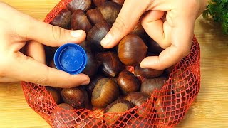 In this way! The perfect chestnuts! Few people know this trick/no oven/Korean style