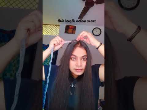 Hair length measurement 🦋🌷#shorts #youtubeshorts #hair