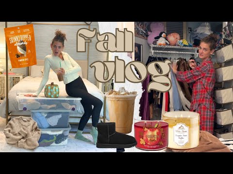 Fall Transformation: Declutter, reorganize and decorate room, Spirit Halloween, fall clothing haul