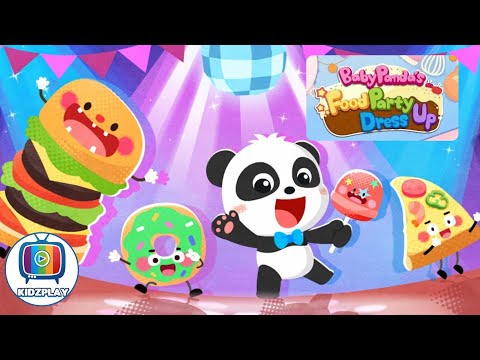 Baby Panda's Food Party Dress Up - Learn to make fruit sundaes, cream cakes, etc. | KIDZPLAY