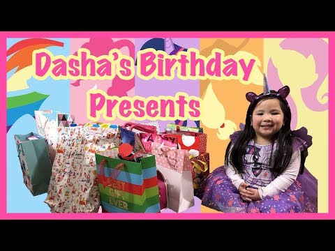 Dasha's Birthday Presents | Opening Presents with Friends