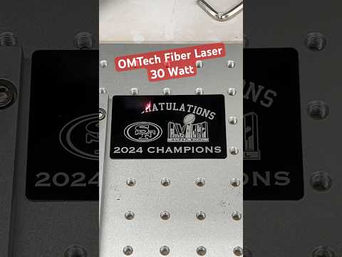 Omtech 30 Watt Fiber Laser | Fiber Laser Engraving #omtechlasers