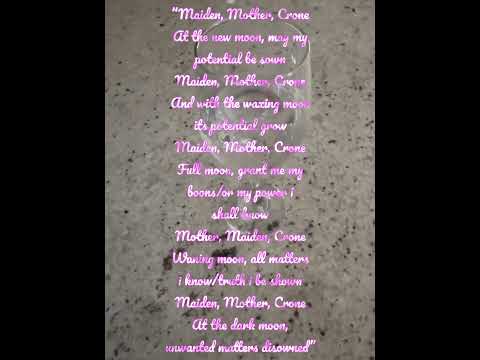 Maiden, Mother, Crone Lunar Blessing #witch #wicca #wiccan #moon #moonwitch #witchy #witchcraft