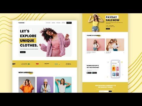 Build Responsive Clothing Website Design Using HTML CSS And JavaScript