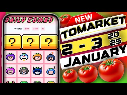 tomarket app daily combo 2-3 January | tomarket secret combo today | tomarket combo today #tomarket