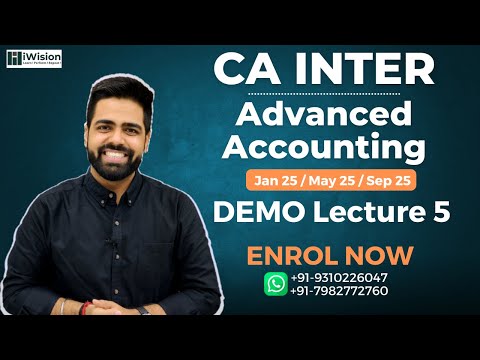 DEMO Lecture 5 | CA Intermediate Advanced Accounting