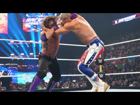 Cody Rhodes vs Aj Styles _ Undisputed Championship Full Match - WWE Supershow😛