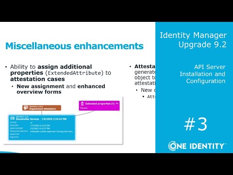 Identity Manager | Upgrade 9.2 #3 | API Server Installation and Configuration
